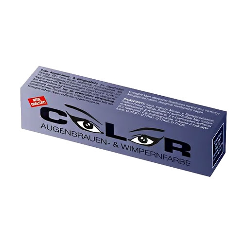 Краска для ресниц и бровей Comair Color Eyebrow & Eyelash color, иссиня-чёрный, 15 мл бигуди для холодной завивки сине серые comair 95 мм 13 мм