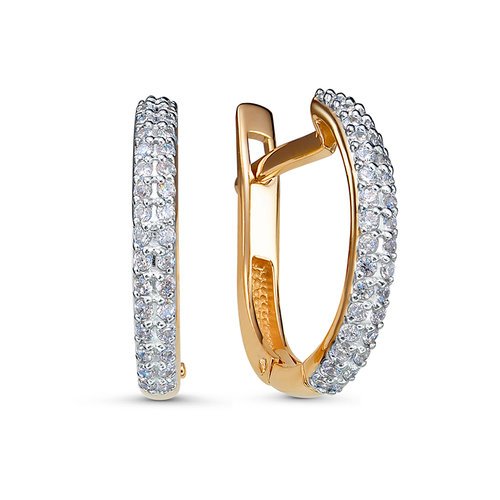 

Серьги из золота с фианитом Del'ta 1200976, 1200976