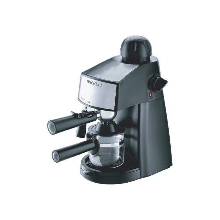 

Кофеварка KELLI 1022555999227, Кофеварка рожкового типа Kelli, рожковая кофеварка для дома, 240мл, с капучинатором
