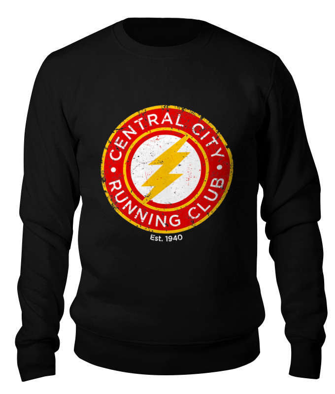

Свитшот унисекс Printio The flash черный S, The flash