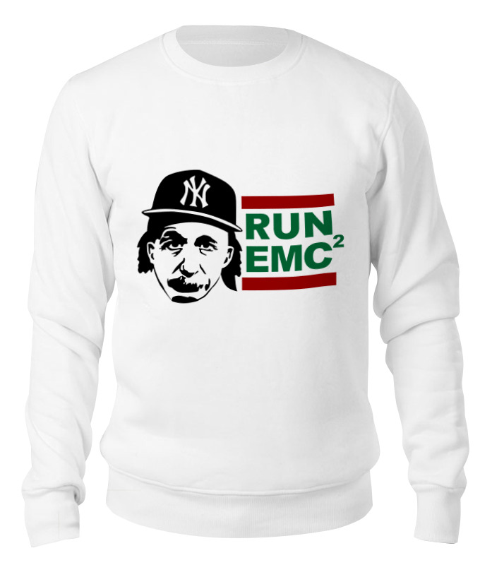

Свитшот унисекс Printio Run emc белый S, Run emc
