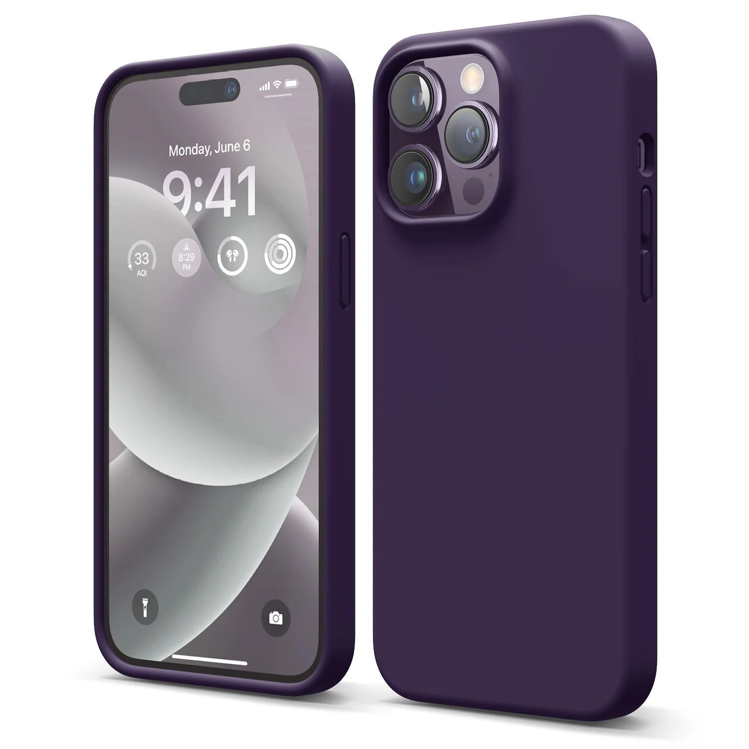 

Чехол силиконовый для Apple iPhone 13 Pro Max темно-фиолетовый