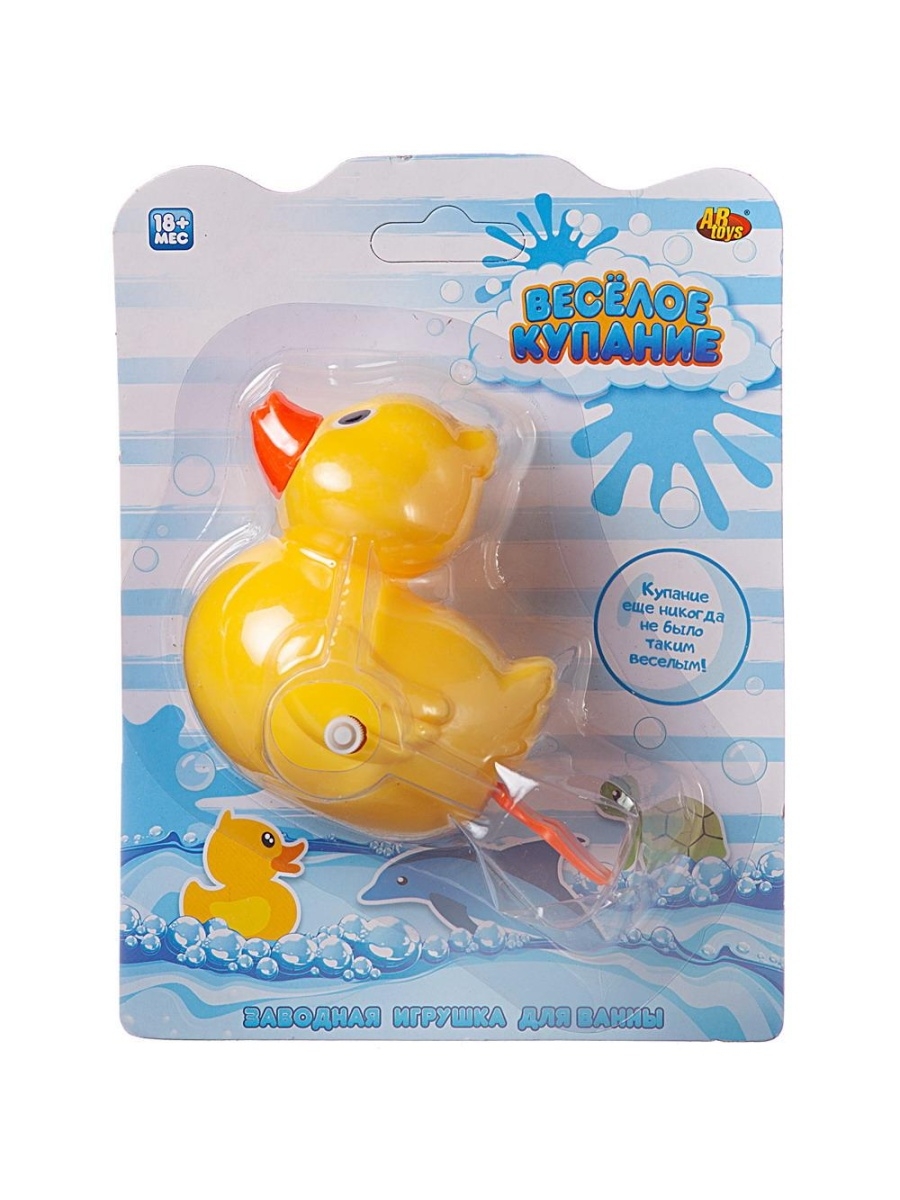 

Игрушка для ванной ABtoys Веселое купание, утенок, заводная, 141034-tn