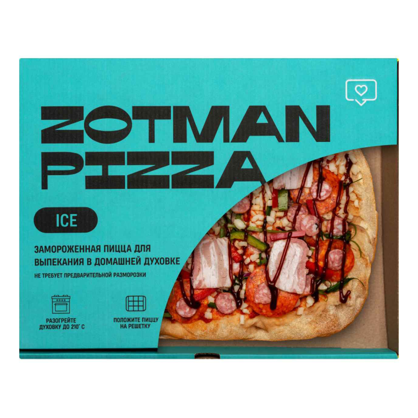 

Пицца Zotman Ice Баварская мясная замороженная 465 г