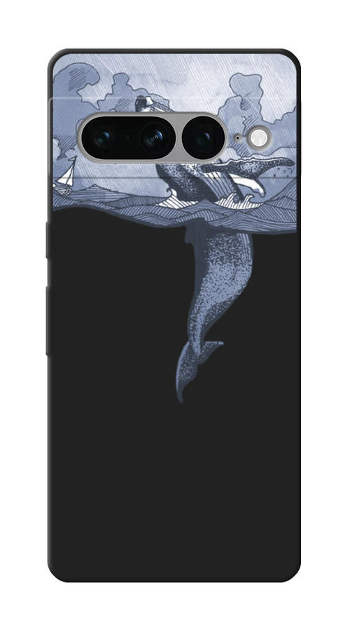 

Чехол Awog на Google Pixel 7 Pro "Два измерения", Голубой;черный;прозрачный, 271352-1