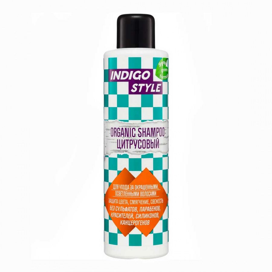 

Шампунь для волос Indigo Style Organic Shampoo органик цитрус, 1000 мл