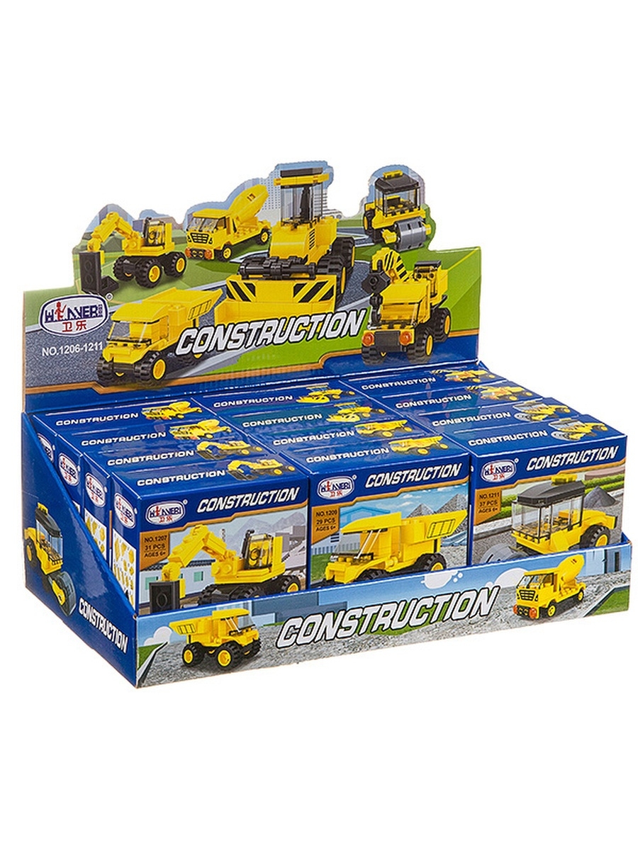 

Набор конструкторов Construction, 12 шт., ВОХ 34,2х17х12 см, Г95932-dg
