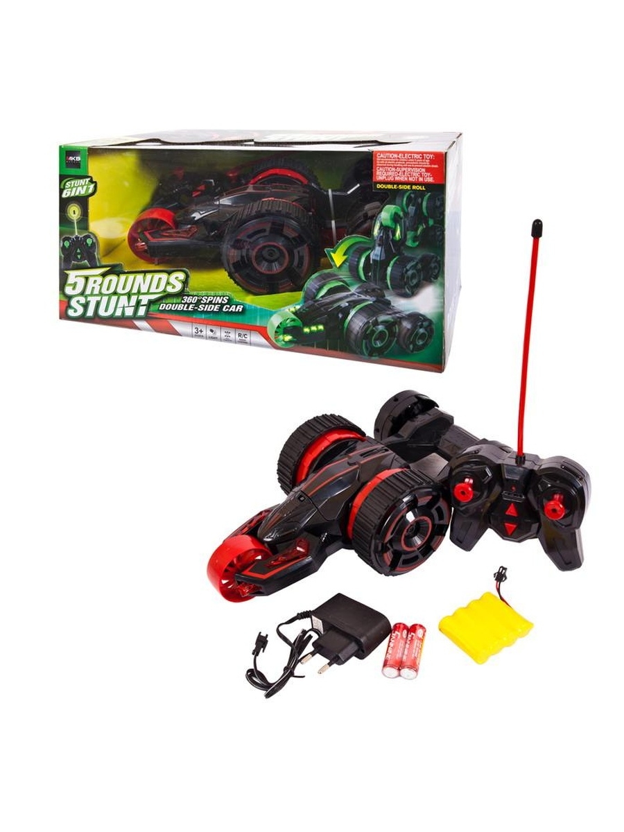 

Машинка радиоуправляемая Junfa toys световые эффекты, черная, 37х21,5х18 см