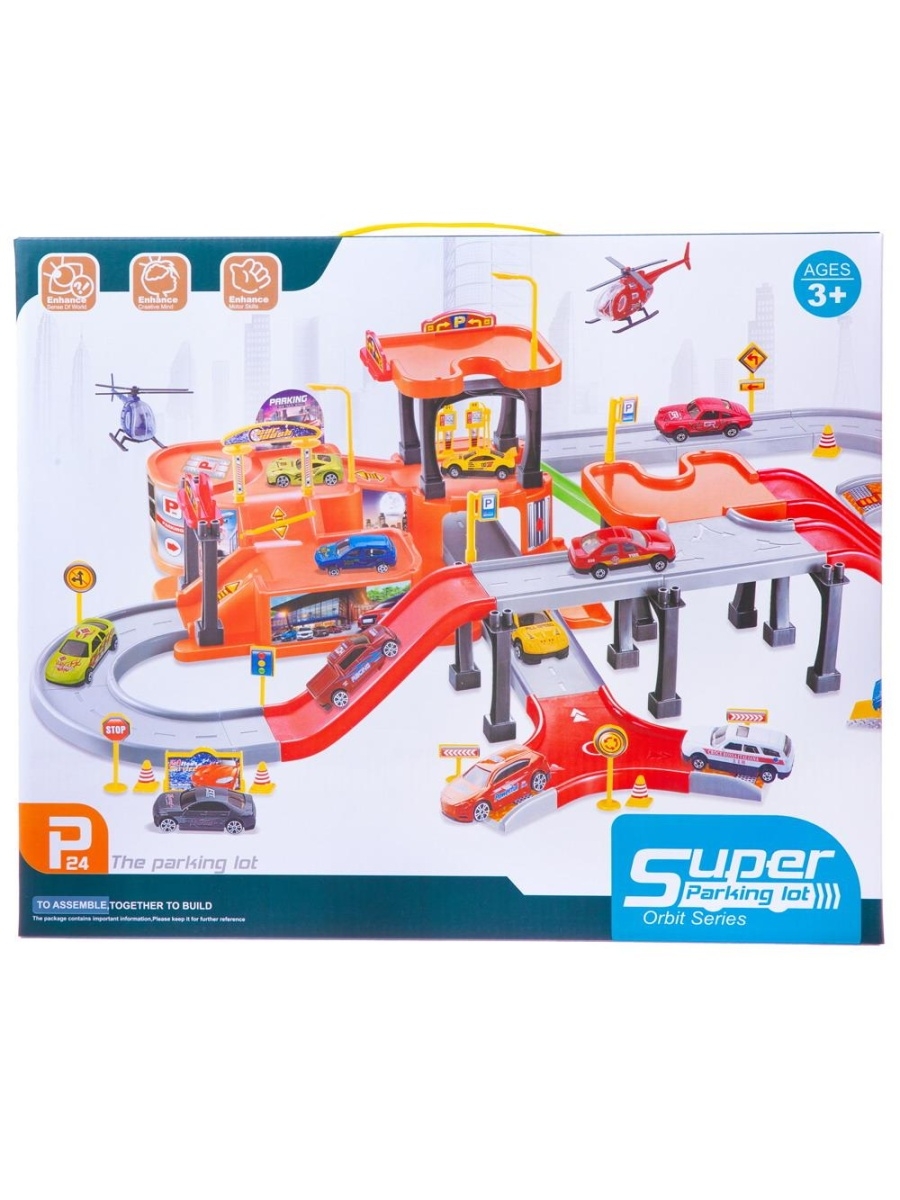

Набор Junfa toys Парковка с металлическими машинками