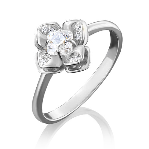 

Кольцо из белого золота р. , PLATINA jewelry 01-4931-00-501-1120-38, фианит, 01-4931-00-501-1120-38