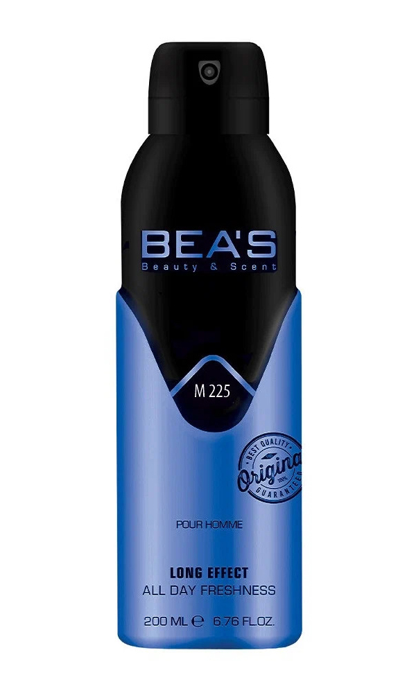 Парфюмированный мужской дезодорант-аэрозоль BEA'S M225, 200 мл мужской дезодорант paul medison homme deodorant spray с ароматом мускуса 200 мл