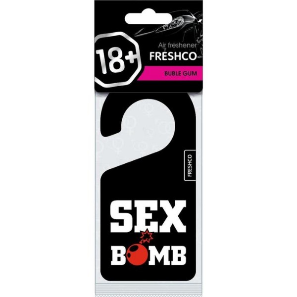 

Ароматизатор в машину Freshco AR1VM010 18+ Бабл гам, Розовый