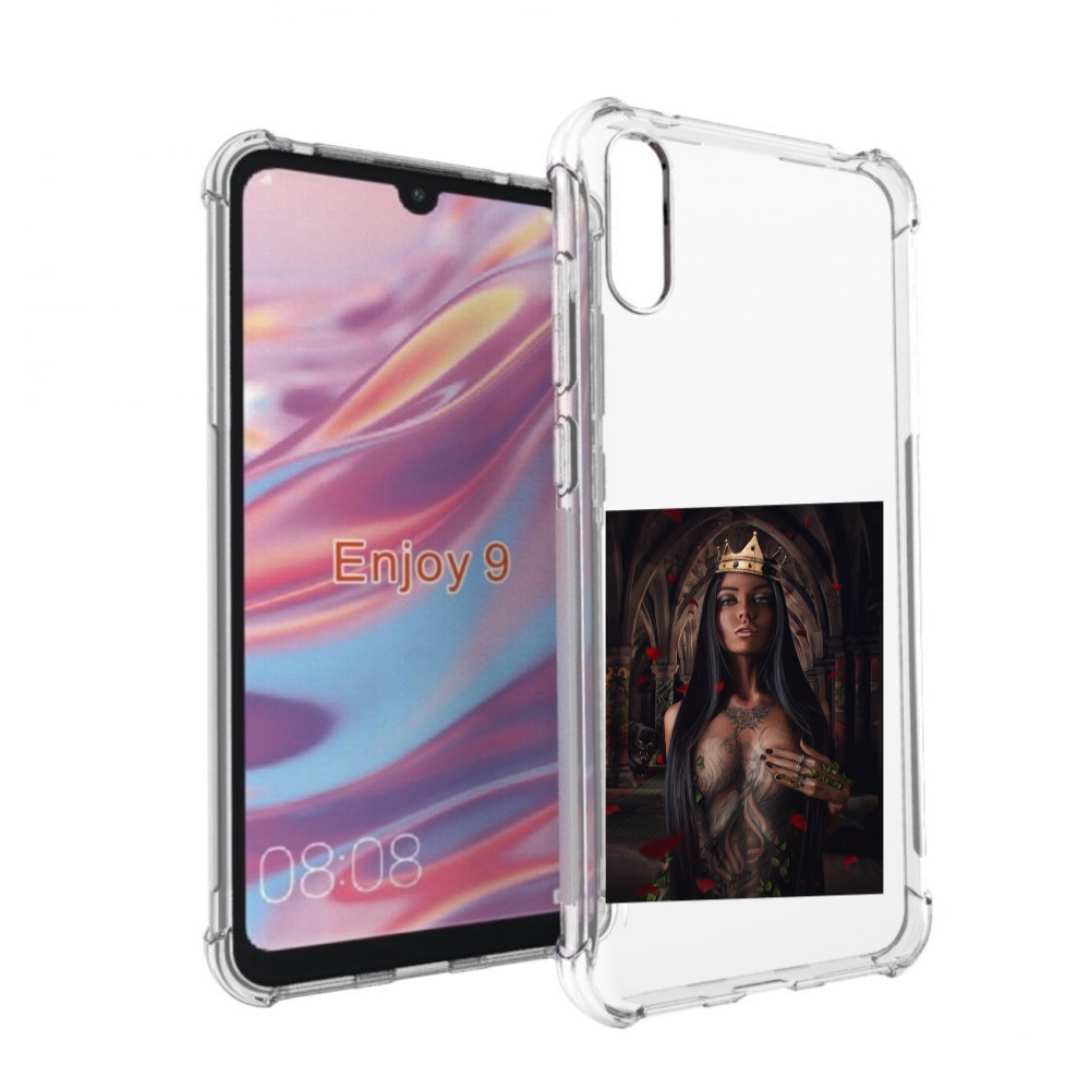 

Чехол бампер MyPads багровый-пик для Huawei Enjoy 9, Прозрачный, Tocco