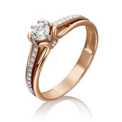 

Кольцо из золота с фианитом р. 19,5 PLATINA jewelry 01-5268-00-501-1111-38, 01-5268-00-501-1111-38