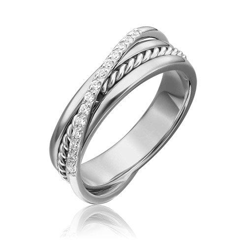 

Кольцо из золота р.  PLATINA jewelry 01-5270-00-401-1120-48, фианит, 01-5270-00-401-1120-48