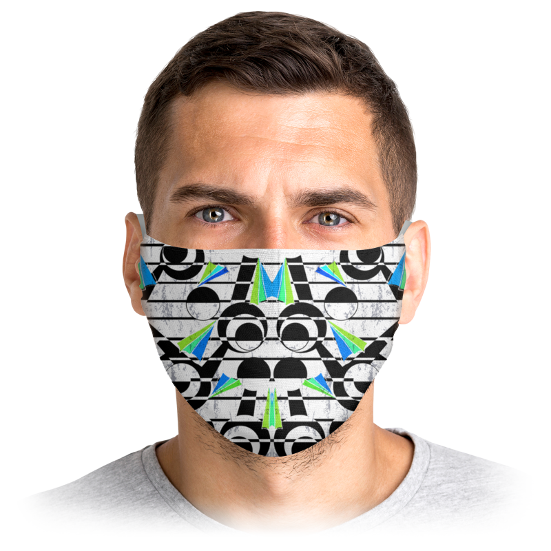 

Многоразовая маска Printio Abstract design разноцветная L, Abstract design