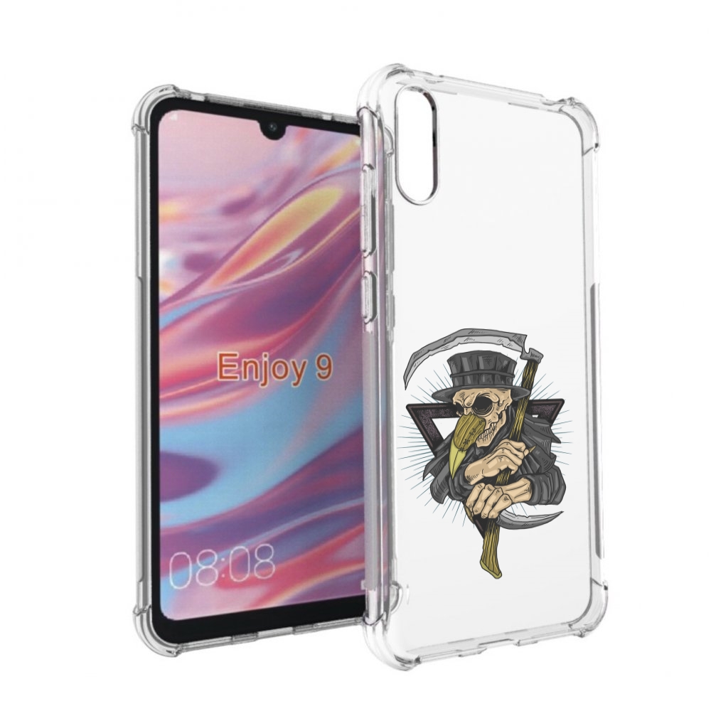 

Чехол бампер MyPads борец-с-чумой для Huawei Enjoy 9, Прозрачный, Tocco