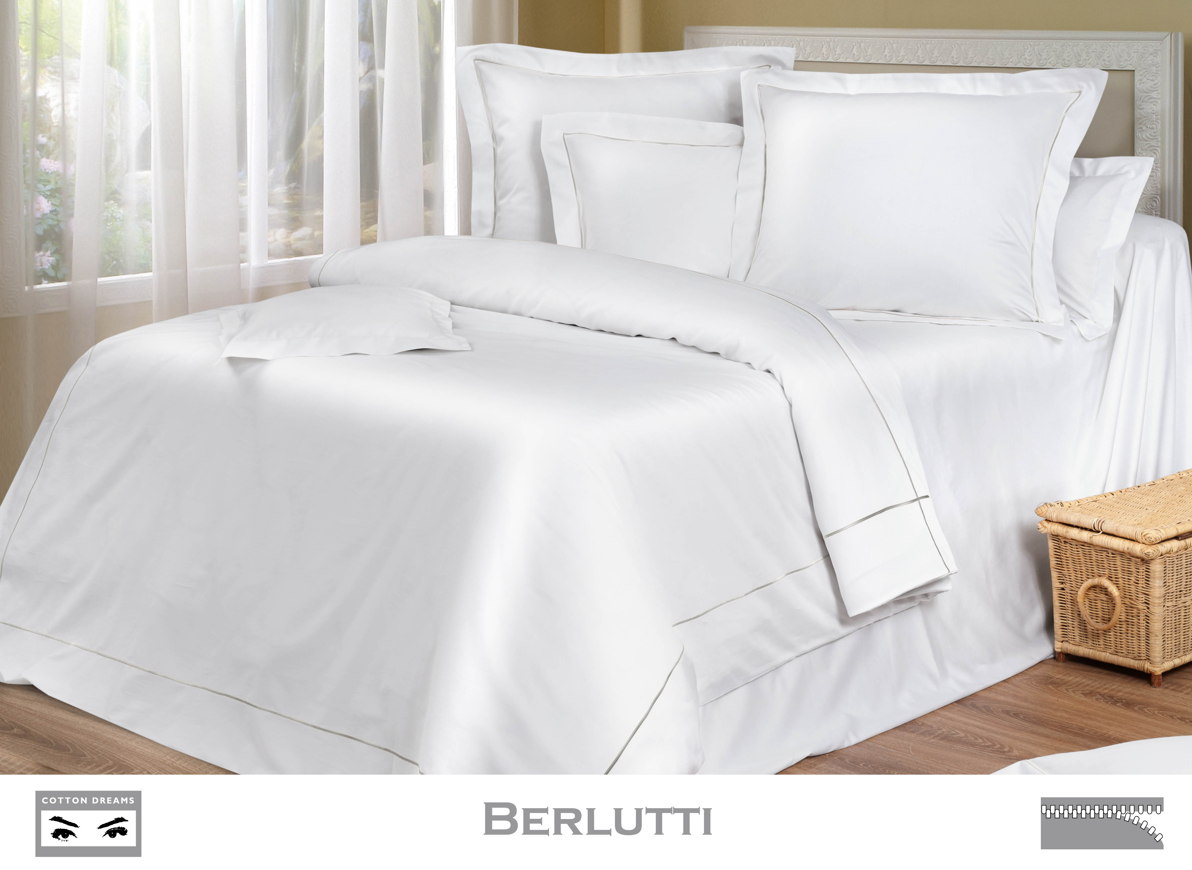 Постельное белье CottonDreams, Berlutti, 1,5-спальное, наволочки 70x70, мако-сатин