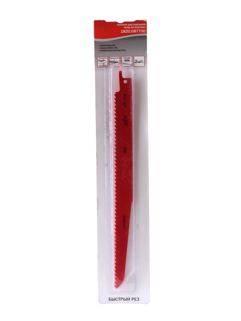 

Полотно Elitech 210mm для полиамида/полистирола/поливинилхлорида 2шт 1820.087700