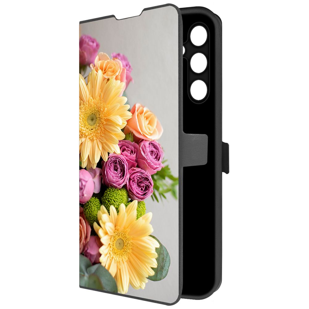 

Чехол-книжка Krutoff Eco Book для Samsung Galaxy A25 5G (A256) Букет (черный)