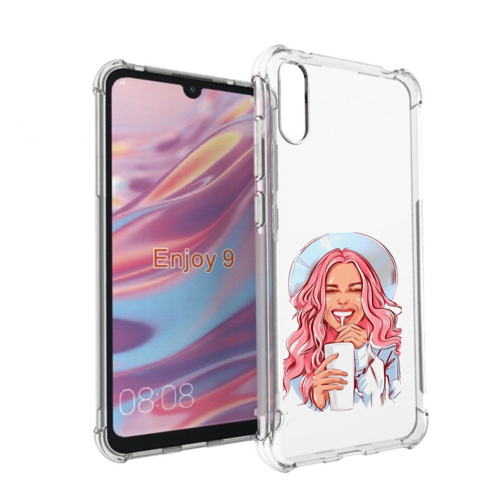 

Чехол бампер MyPads веселая-девушка-модель женский для Huawei En, Прозрачный, Tocco