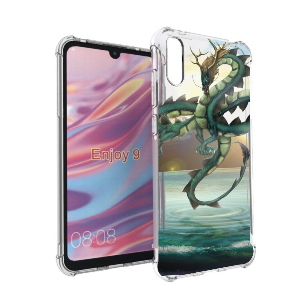 Чехол бампер MyPads водяной-дракон для Huawei Enjoy 9