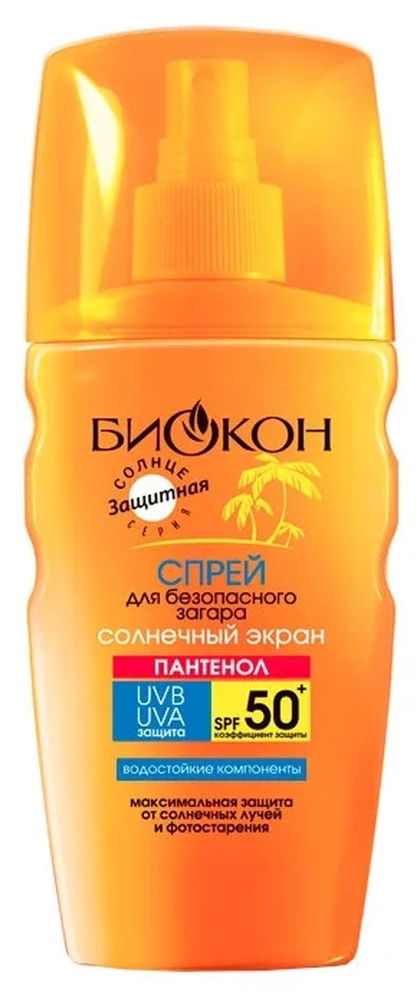 

Солнцезащитный спрей Биокон SPF 50, 160 мл