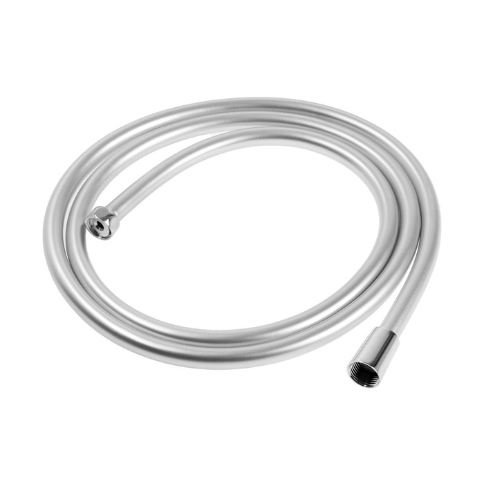 

Душевой шланг AQUALINE, 1/2", ПВХ, с конусообразной гайкой, 200 см, в блистере, Хром