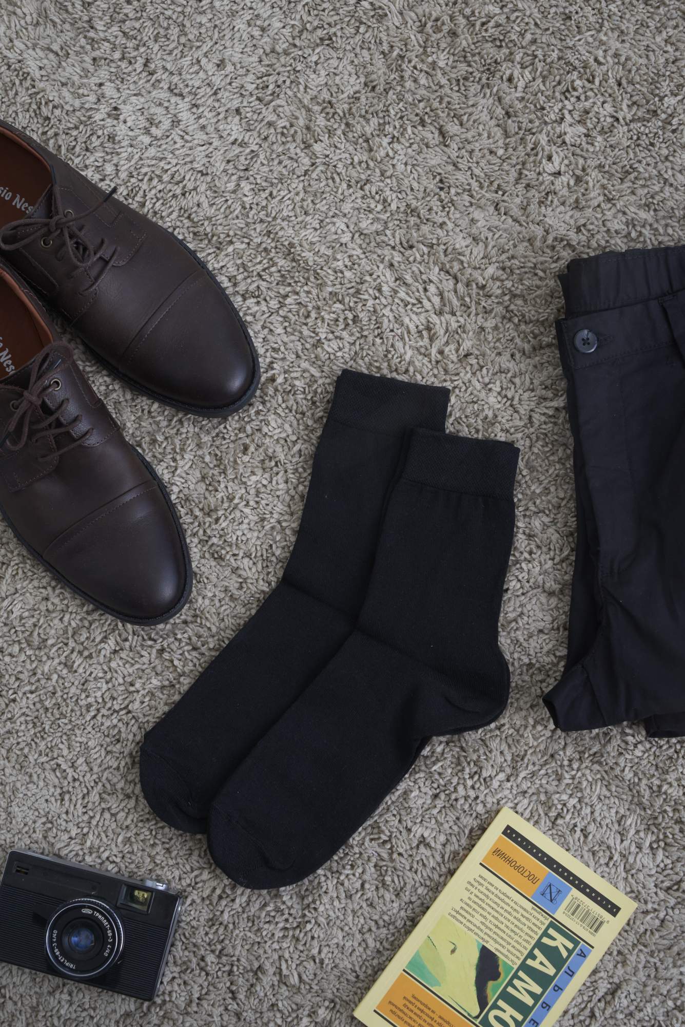 Комплект носков мужских LEORA 76679908 черных 39-41 RU, 10 пар