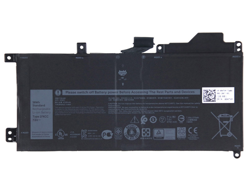 

Аккумулятор OEM для Dell Latitude 7200 (1FKCC) 7.6V 38Wh, для Dell Latitude 7200 (1FKCC)