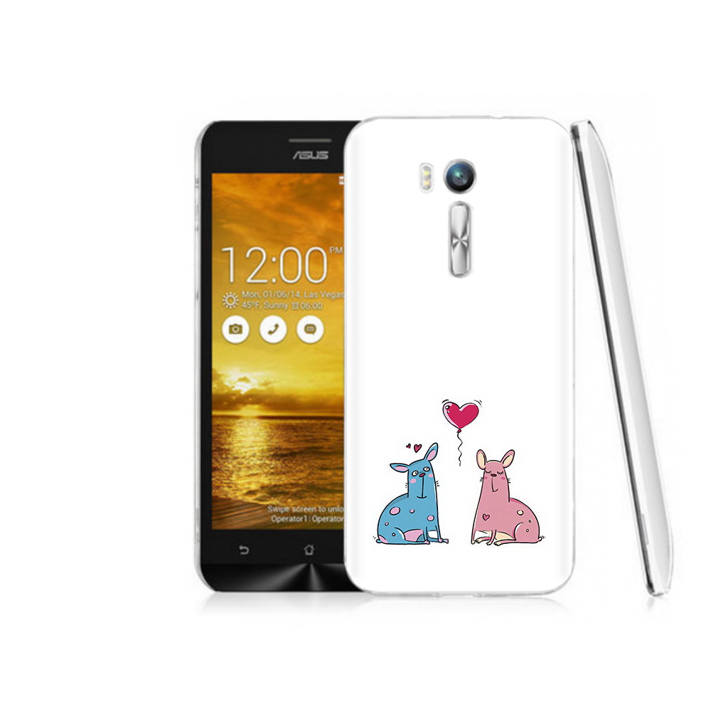 

Чехол MyPads Tocco для Asus ZenFone Go (ZB551KL) Лама любовь, Прозрачный, Tocco