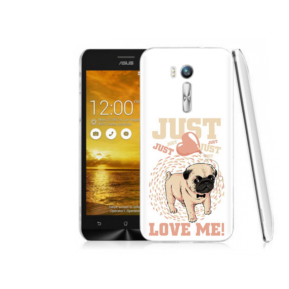 

Чехол MyPads Tocco для Asus ZenFone Go (ZB551KL) Люби меня, Прозрачный, Tocco