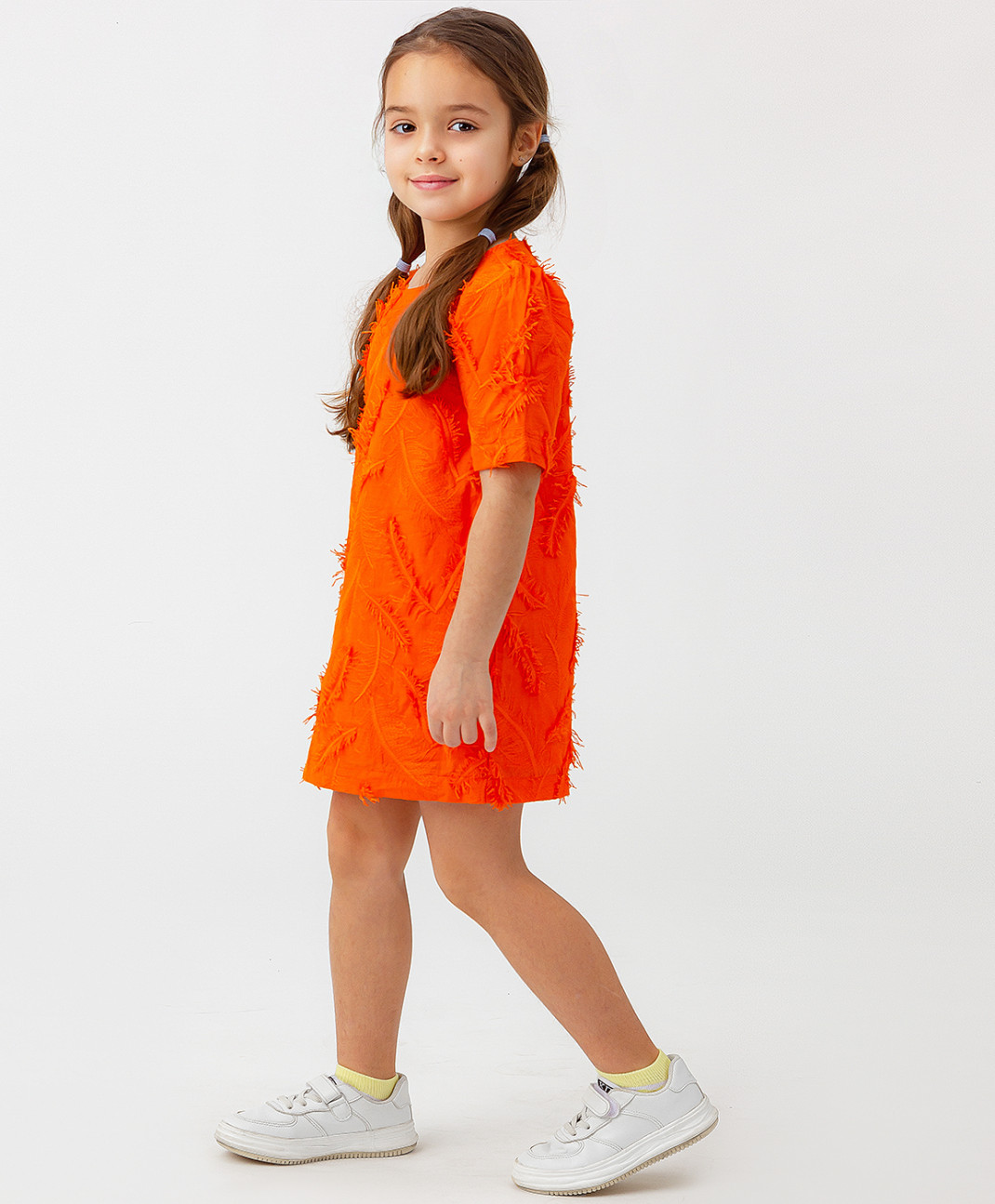 Платье детское Button Blue 123BBGMC25056100 оранжевый, 128