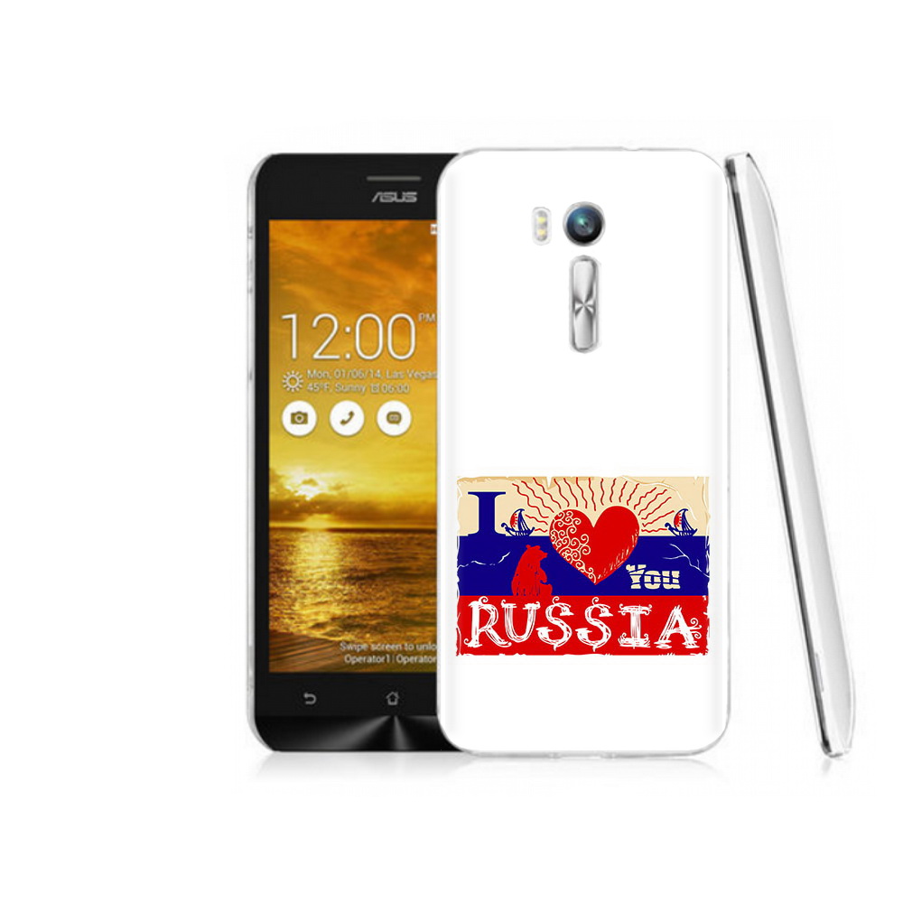 Чехол MyPads Tocco для Asus ZenFone Go (ZB551KL) Люблю Россию