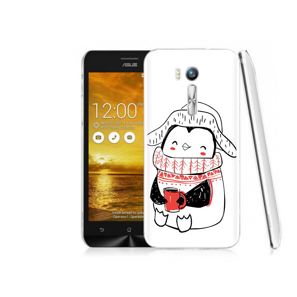 Чехол MyPads Tocco для Asus ZenFone Go (ZB551KL) Милый пингвин
