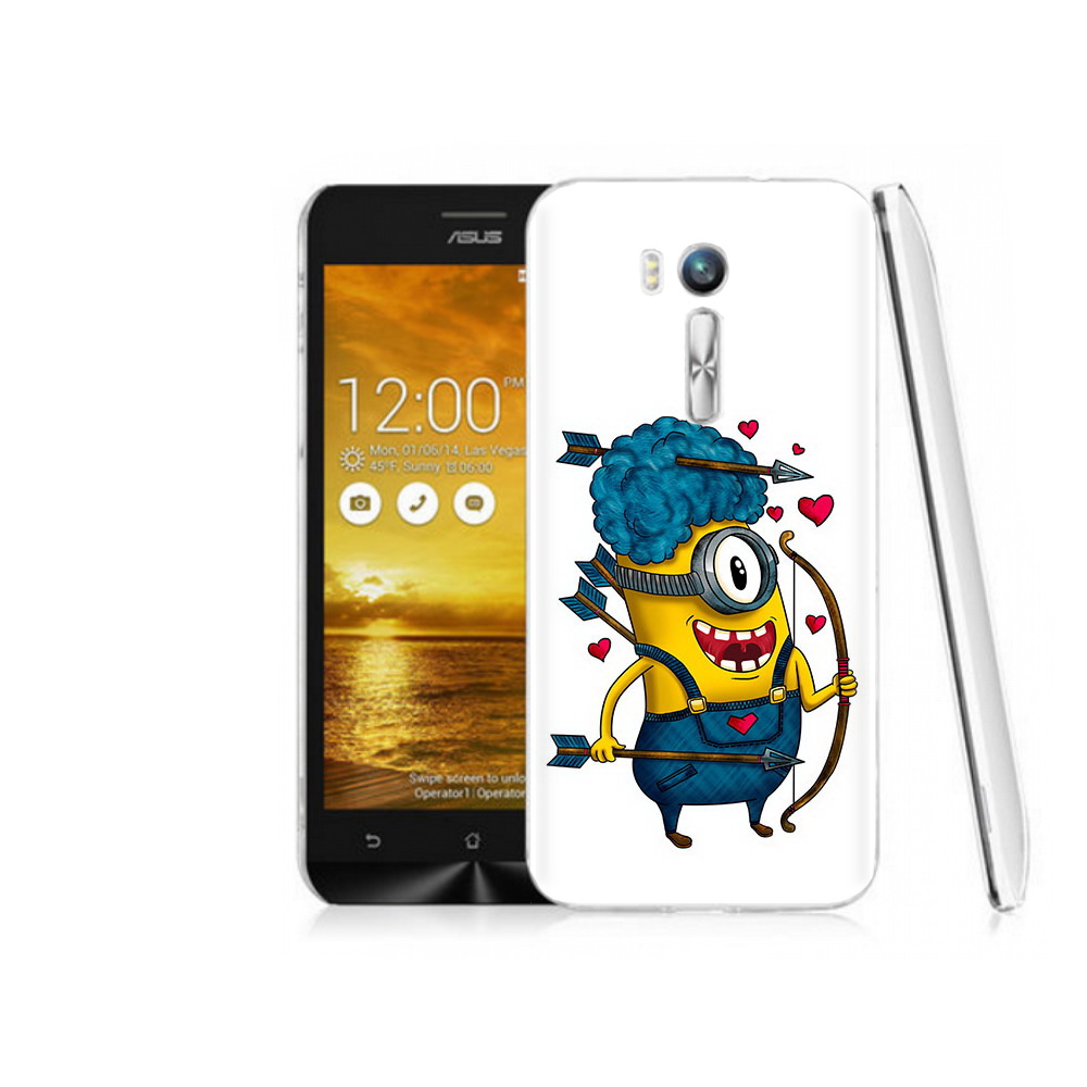 Чехол MyPads Tocco для Asus ZenFone Go (ZB551KL) Миньон купидон