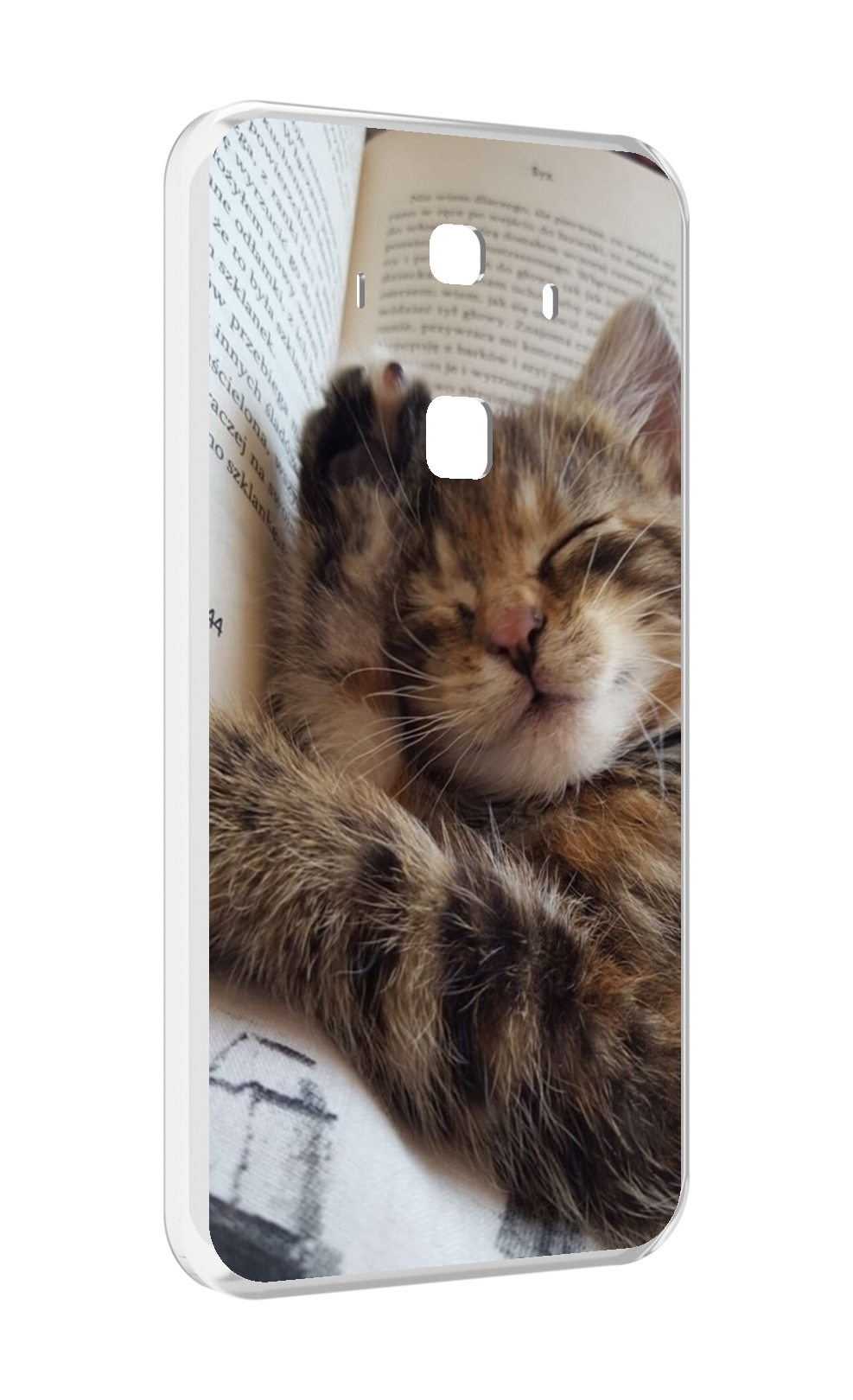 

Чехол MyPads Спящий-котенок для Huawei Mate 10 Pro, Прозрачный, Tocco