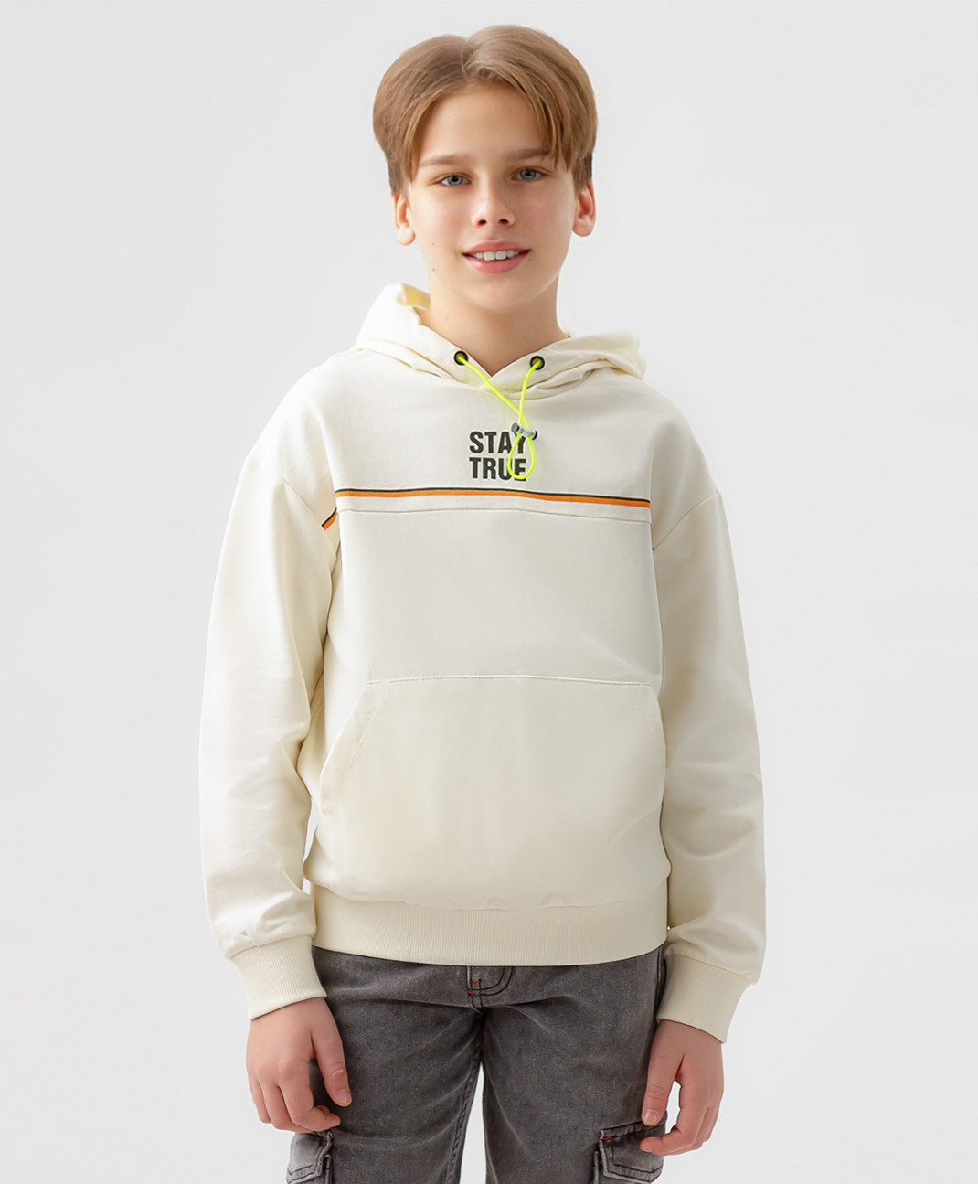 Худи детское Button Blue 123BBBJC16100200, 134 белый