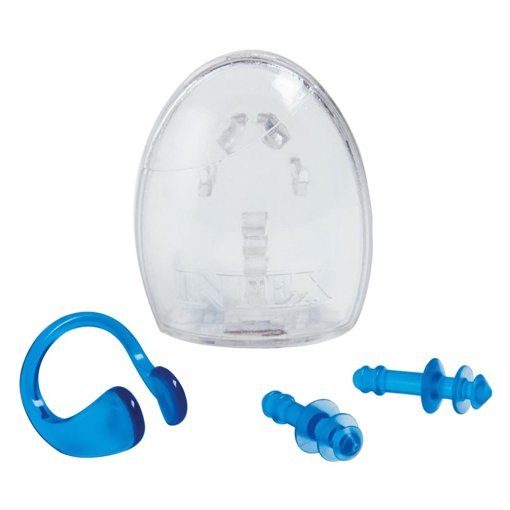 Набор беруши + зажим для носа Intex Ear Plugs and Nose Clip Combo Set, синий