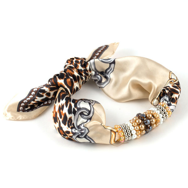 

Платок женский FOXTROT 002262 бежевый/коричневый, 55х55 см, 002262