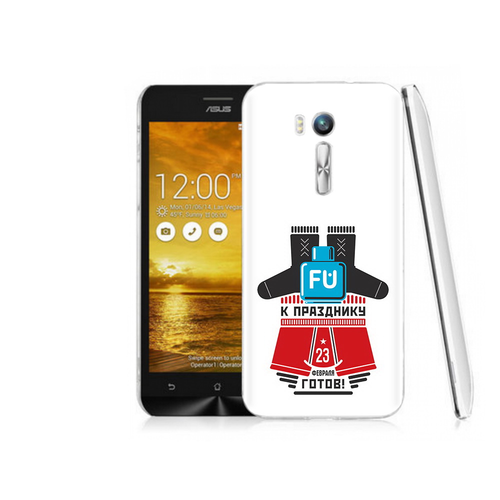 

Чехол MyPads Tocco для Asus ZenFone Go (ZB551KL) 23 февраля подарки к празднику, Прозрачный, Tocco