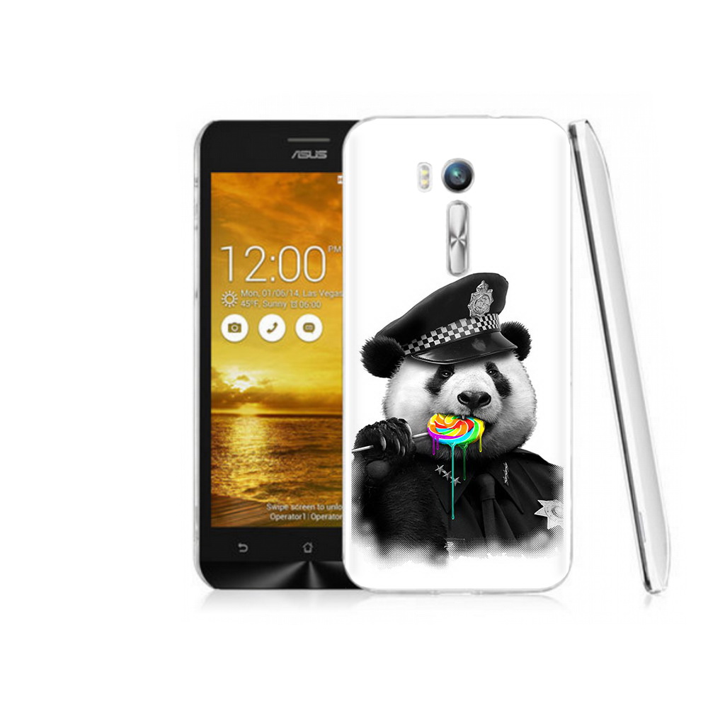 

Чехол MyPads Tocco для Asus ZenFone Go (ZB551KL) Панда полиция, Прозрачный, Tocco
