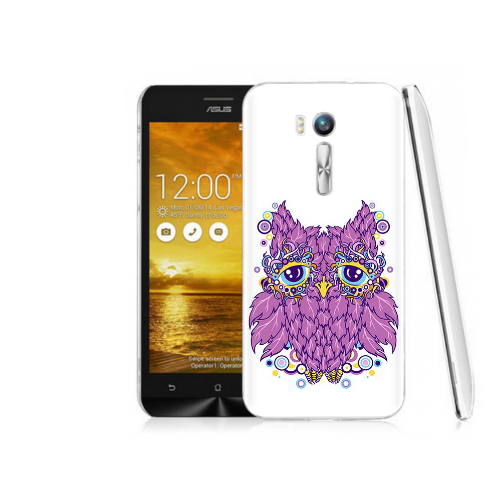 

Чехол MyPads Tocco для Asus ZenFone Go (ZB551KL) Розовая сова, Прозрачный, Tocco
