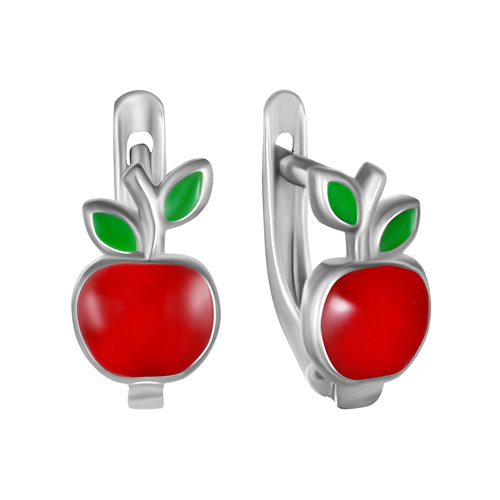 

Серьги из серебра с эмалью Золотой Меркурий 235509, 235509