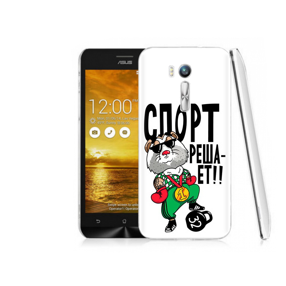 

Чехол MyPads Tocco для Asus ZenFone Go (ZB551KL) Спорт решает, Прозрачный, Tocco