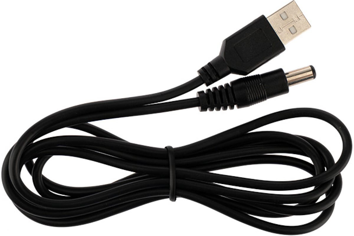 

Кабель Rexant USB - DC 5.5x2.1 вилка-вилка 1.5м (18-0231) черный
