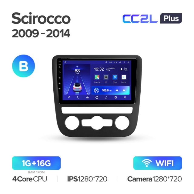 Магнитола ШГУ Teyes CC2L Plus Volkswagen Scirocco 3 III Mk3 2009-2014 Комплектация B 116G 2198400₽