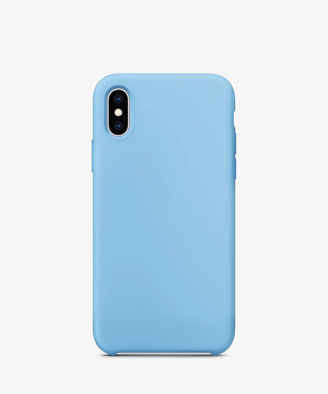 

Чехол силиконовый для Apple iPhone X василёк, Фиолетовый