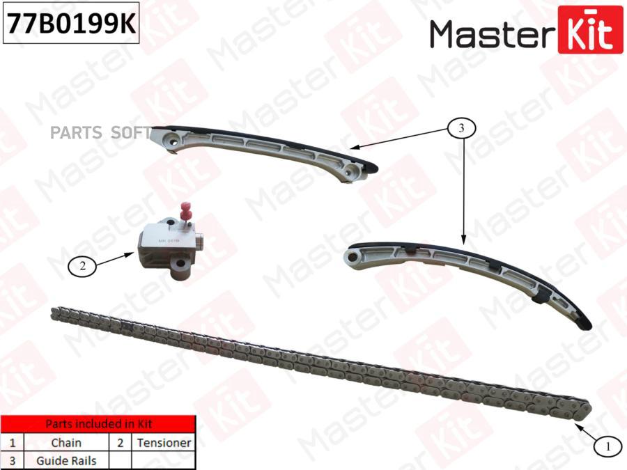 

Комплект Цепи Грм Mazda Cx-7 L3vdt 2007- 77b0199k MasterKit арт. 77B0199K