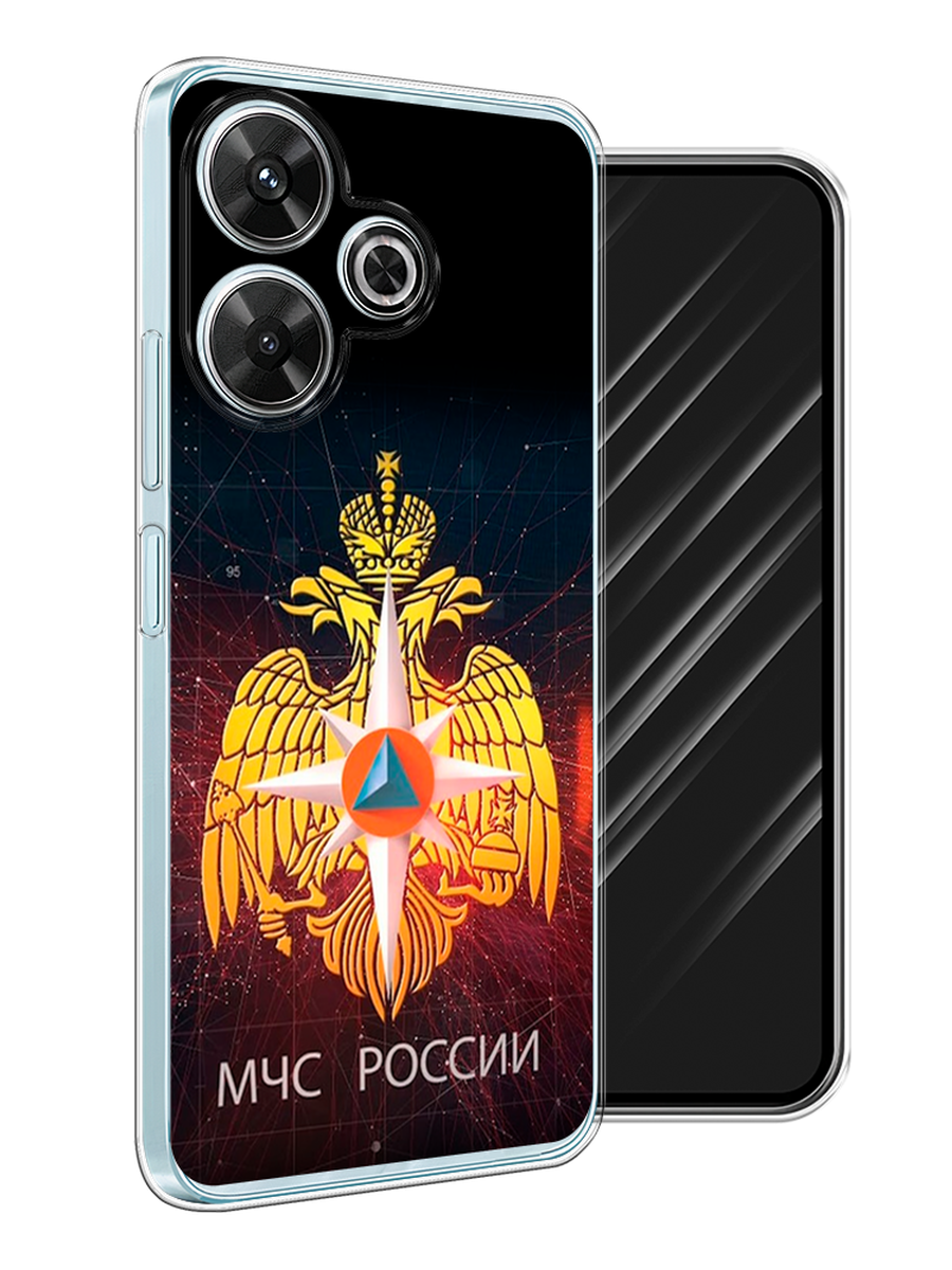 

Чехол Awog на Xiaomi Redmi Note 13R/Redmi 13/Poco M6 4G "МЧС России", Черный;желтый;красный, 322550-1